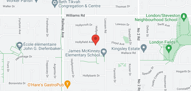 map of 10291 HOLLYWELL DRIVE